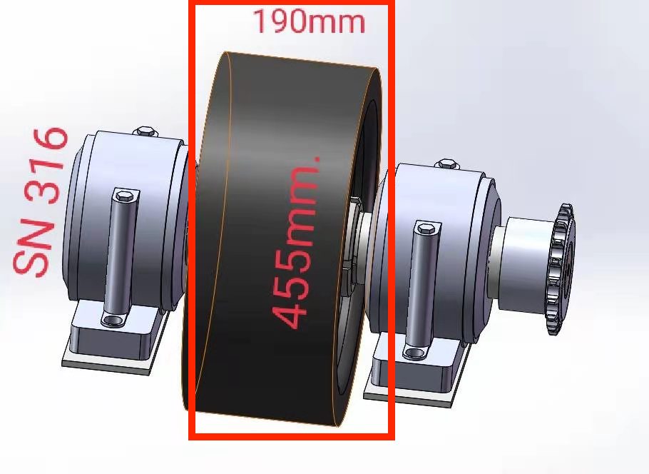 Drum Dryer Roller Base